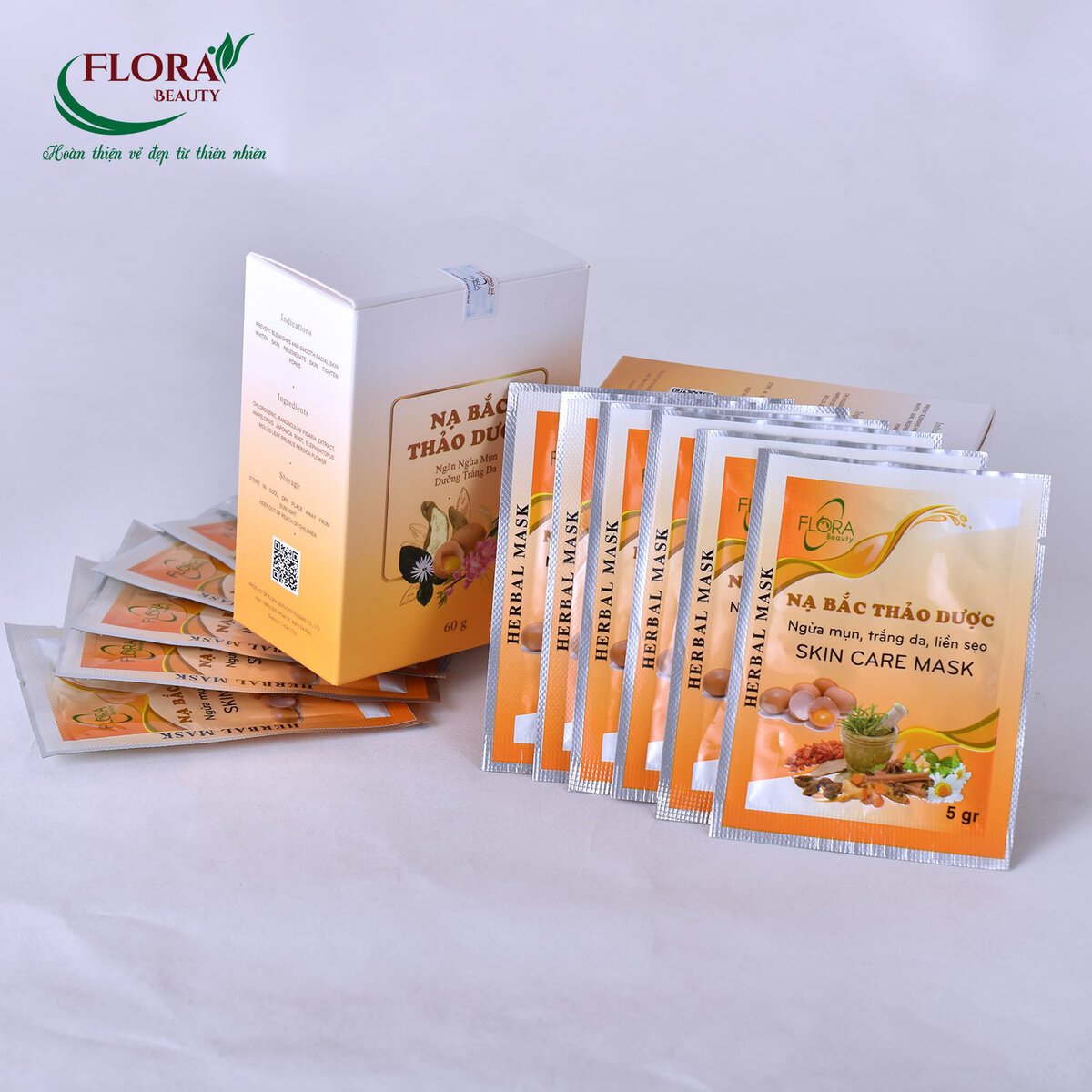 Nạ Bắc Thảo Dược Flora , Trắng da, Săn chắc, Ngừa mụn, Liền sẹo - Image 7