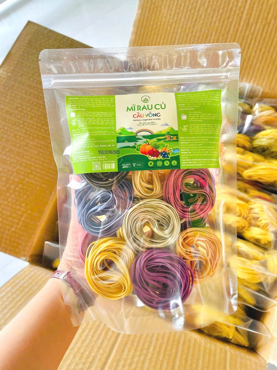 Mì sợi rau củ cầu vồng 500g – Đệ nhất mì ăn kiêng - Image 5