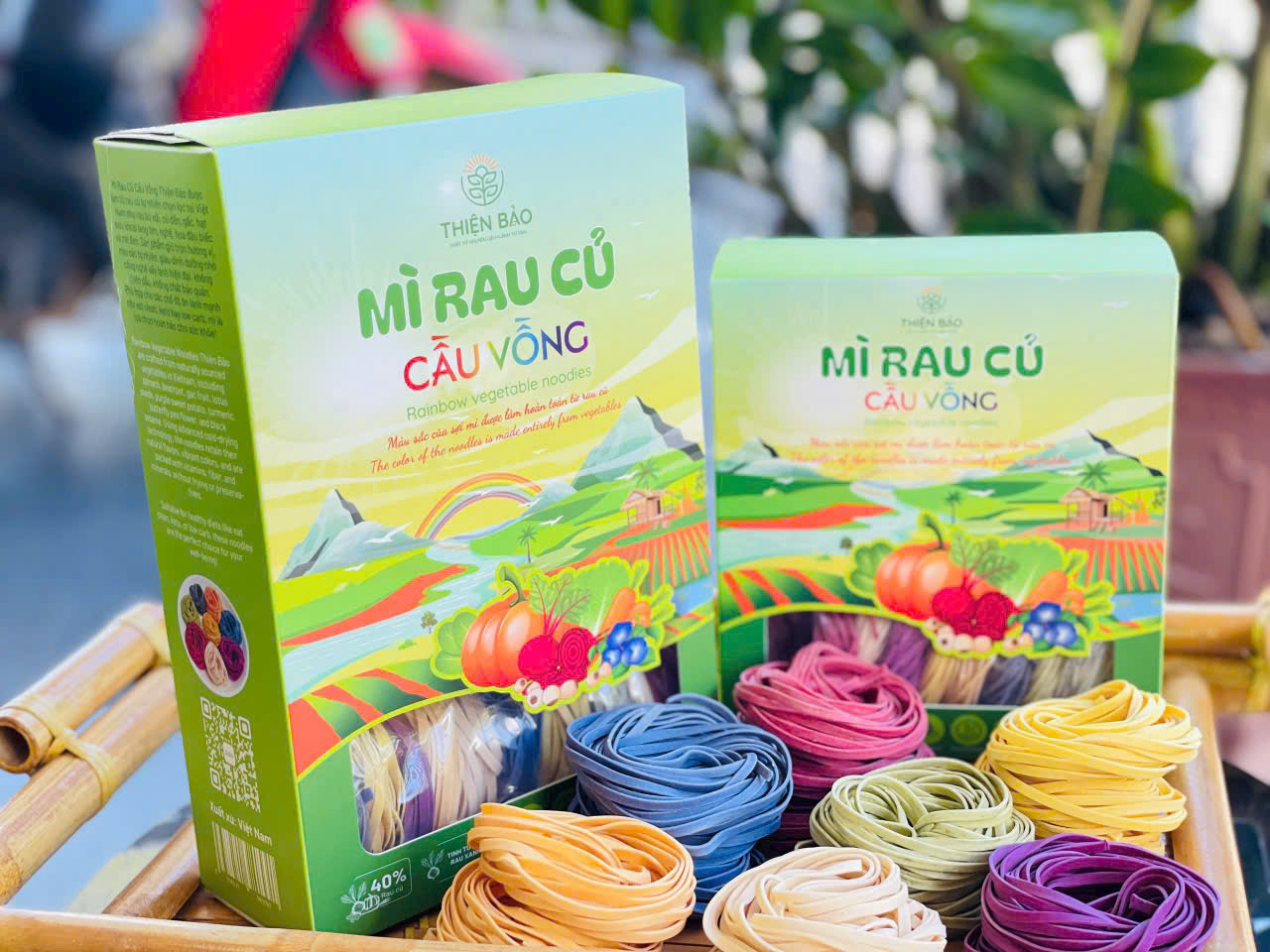 Mì sợi rau củ cầu vồng 500g – Đệ nhất mì ăn kiêng