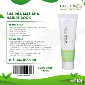 Sữa Rửa Mặt Ngừa Mụn The Nautre Book Hàn Quốc