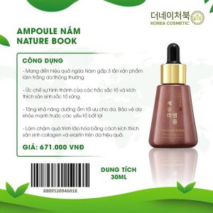 Tinh chất The Nature Book Mesla Ampoule Hàn Quốc dưỡng trắng,