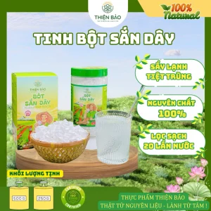 Tinh Bột Sắn Dây Nguyên Chất 100% Thiện Bảo – Lọc 20 Lần Siêu Mịn – Thanh Nhiệt, Giải Độc, Đẹp Da