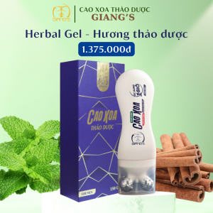 Cao Xoa Bóp Giang's 𝐇𝐞𝐫𝐛𝐚𝐥 𝐆𝐞𝐥 𝐅𝐨𝐫 𝐌𝐞𝐧 150ml - Kết hợp đầu lăn trị liệu y học giảm đau cực kỳ hiệu quả