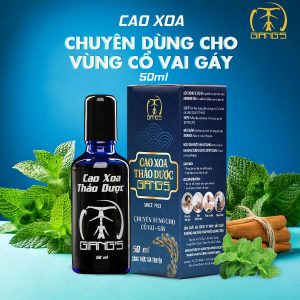 Cao xoa Thảo dược Giang's chuyên dùng cho Cổ - Vai - Gáy