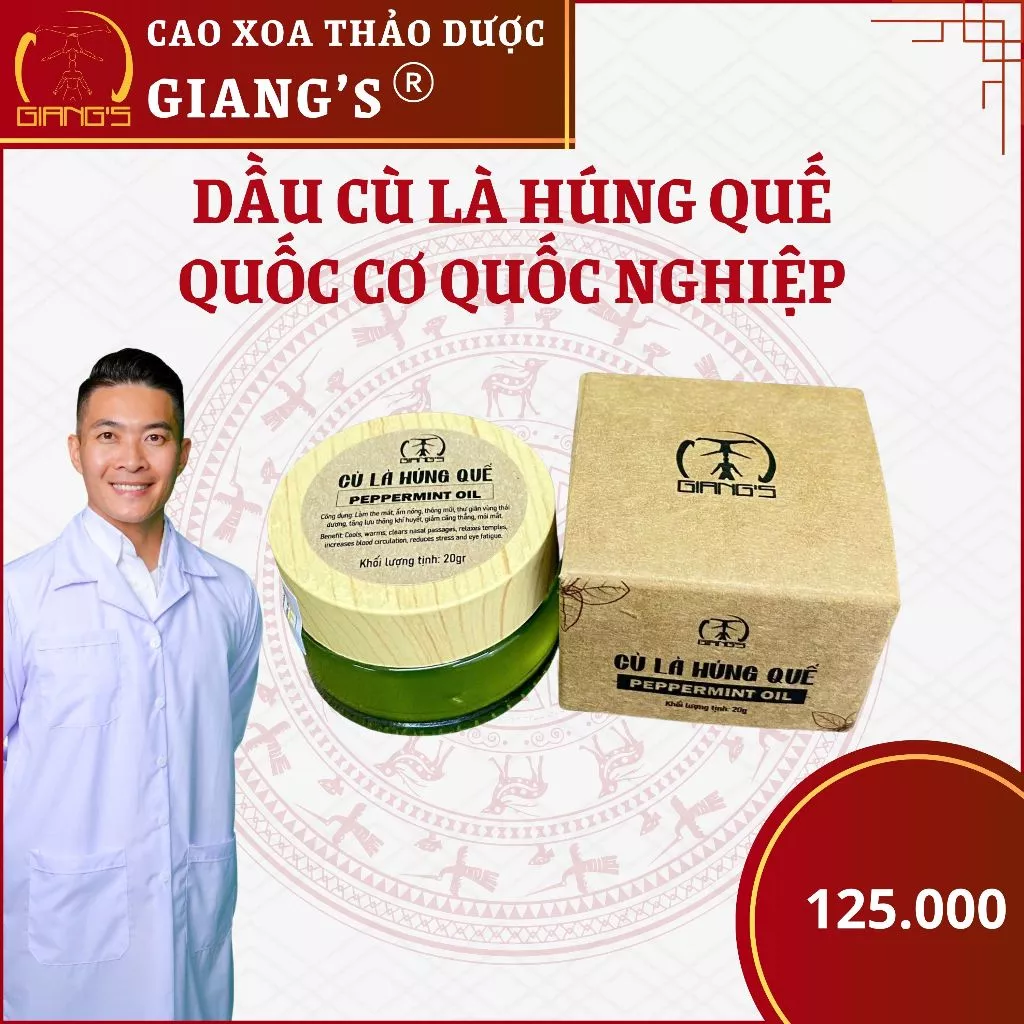 Dầu Cù Là Húng Quế 20gram | Dầu Cù Là dịu nhẹ thông mũi giảm căng thẳng hiệu quả