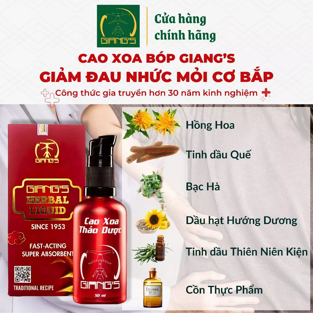 Cao xoa Thảo dược Giang's Hiệu quả nhanh - Hấp thụ tốt - Image 3