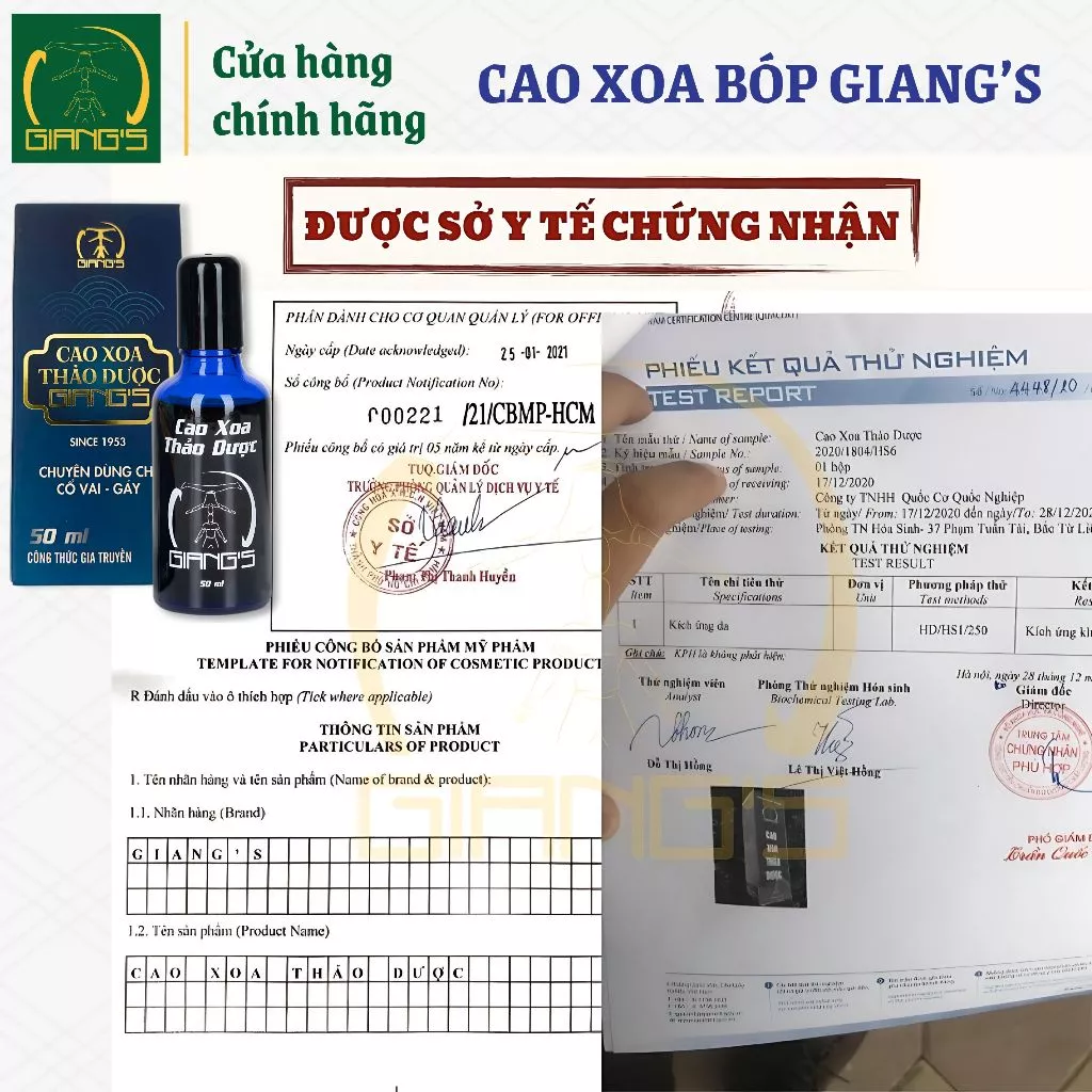 Cao xoa Thảo dược Giang's chuyên dùng cho Cổ - Vai - Gáy - Image 4