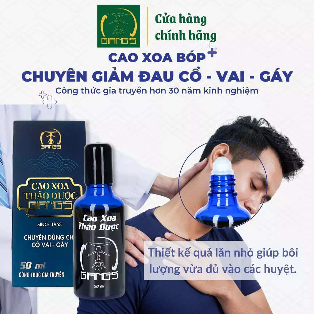 Cao xoa Thảo dược Giang's chuyên dùng cho Cổ - Vai - Gáy - Image 5