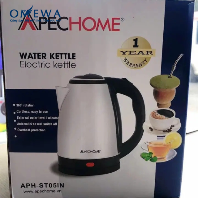 Ấm Đun Nước Siêu Tốc 1 Lớp APH-ST05IN 1.8 Lít Công Suất 1500W An Toàn Tiện Lợi - Image 6