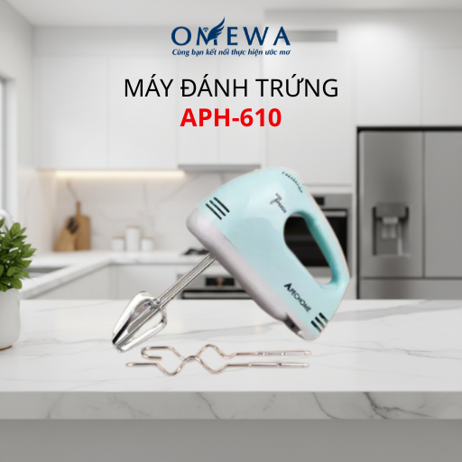 Máy Đánh Trứng 100W APH-610 Nhỏ Gọn Tiện Lợi Cho Gian Bếp