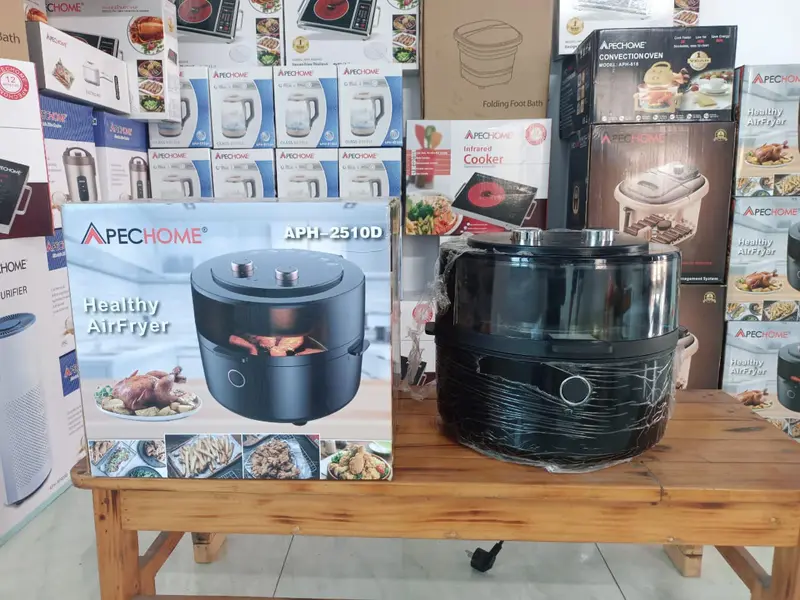 Nồi Chiên Không Dầu 8L 1400W APH-2510D Điều Chỉnh Nhiệt Đa Năng - Image 4