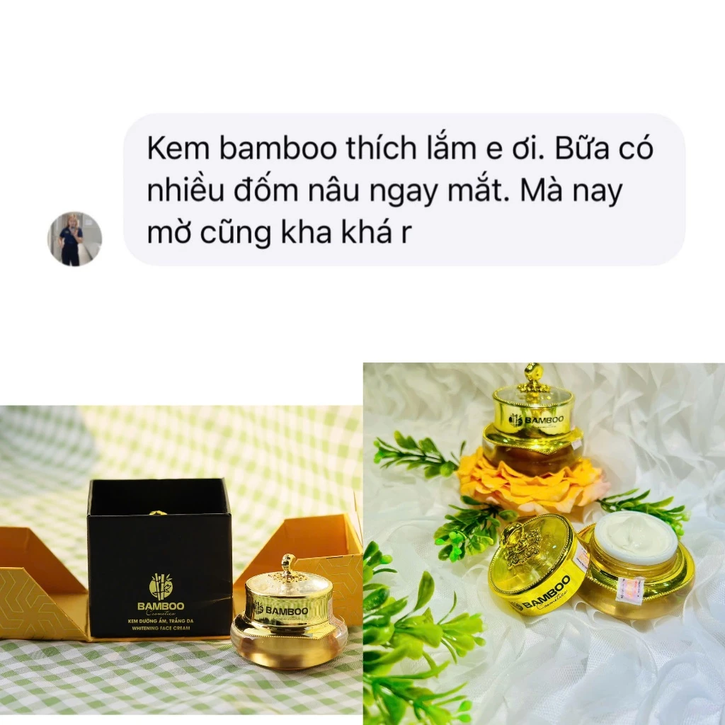 Kem Face Bamboo Whitening Facial Cream - Dưỡng Ẩm, Trắng Hồng, Chống Nắng, Mờ Nám, Tàn Nhang - Image 6