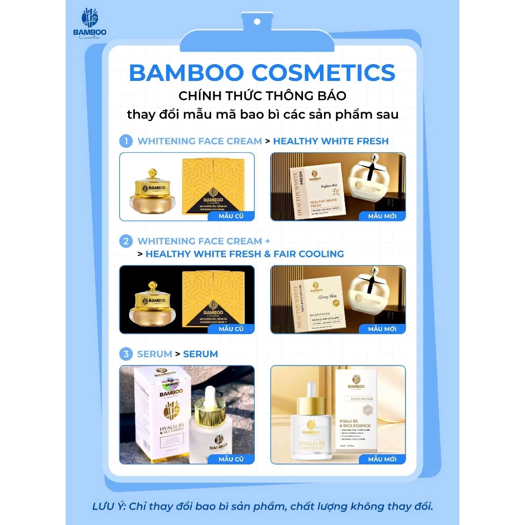 Kem Face Bamboo Whitening Facial Cream - Dưỡng Ẩm, Trắng Hồng, Chống Nắng, Mờ Nám, Tàn Nhang - Image 5