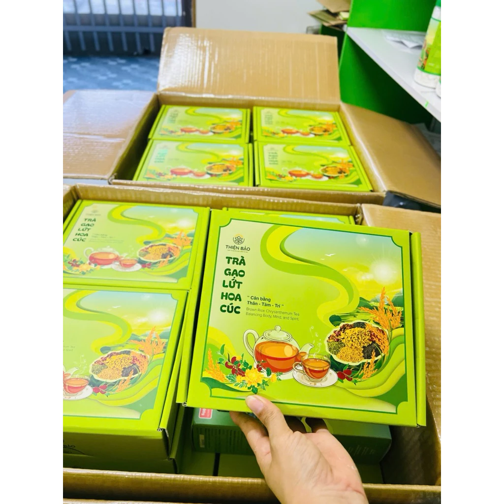 Trà Gạo Lứt Hoa Cúc Túi Lọc Thiện Bảo – Thảo Mộc Tự Nhiên, Thanh Lọc Cơ Thể, Hỗ Trợ Giảm Cân & Ngủ Ngon - Image 2