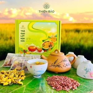 Trà Gạo Lứt Hoa Cúc Túi Lọc Thiện Bảo – Thảo Mộc Tự Nhiên, Thanh Lọc Cơ Thể, Hỗ Trợ Giảm Cân & Ngủ Ngon