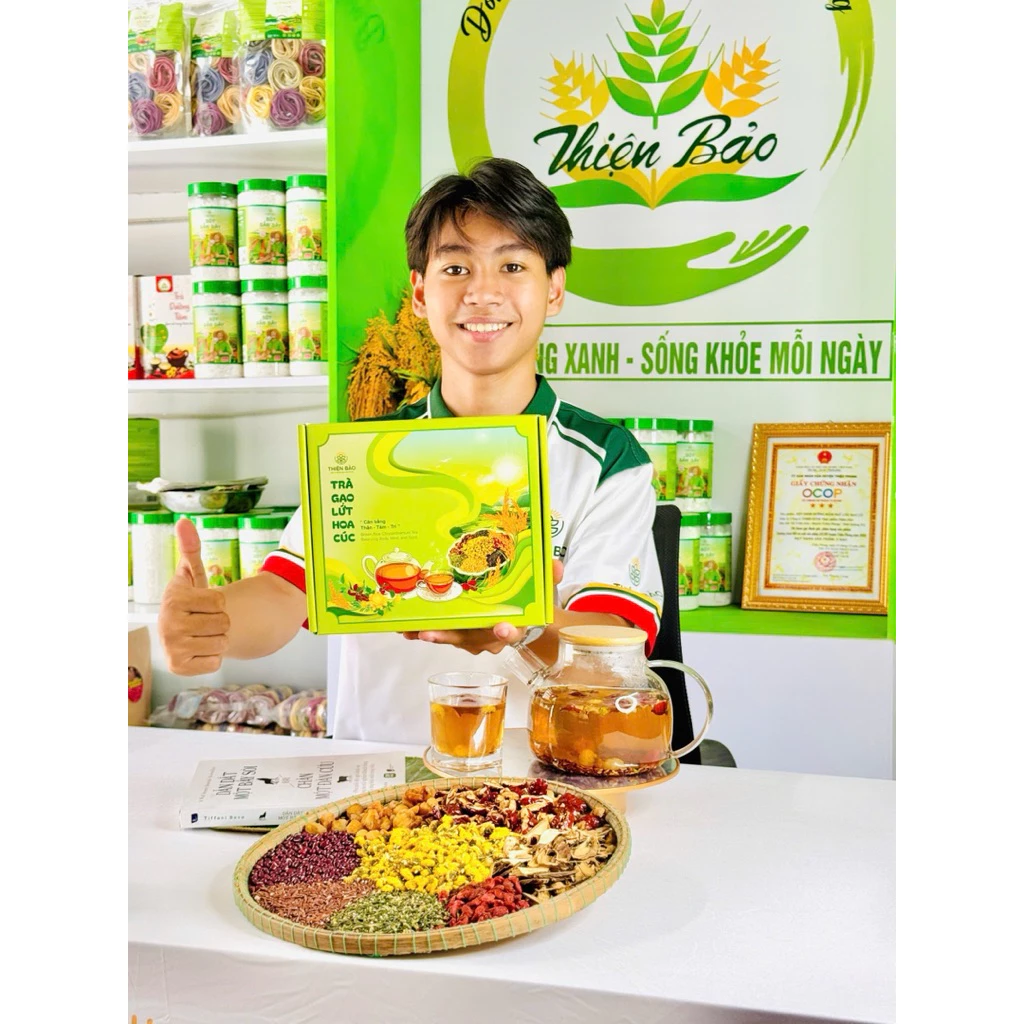 Trà Gạo Lứt Hoa Cúc Túi Lọc Thiện Bảo – Thảo Mộc Tự Nhiên, Thanh Lọc Cơ Thể, Hỗ Trợ Giảm Cân & Ngủ Ngon - Image 4